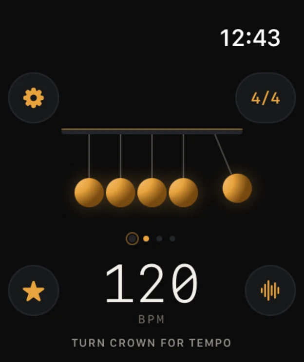 Newton's cradle visual
